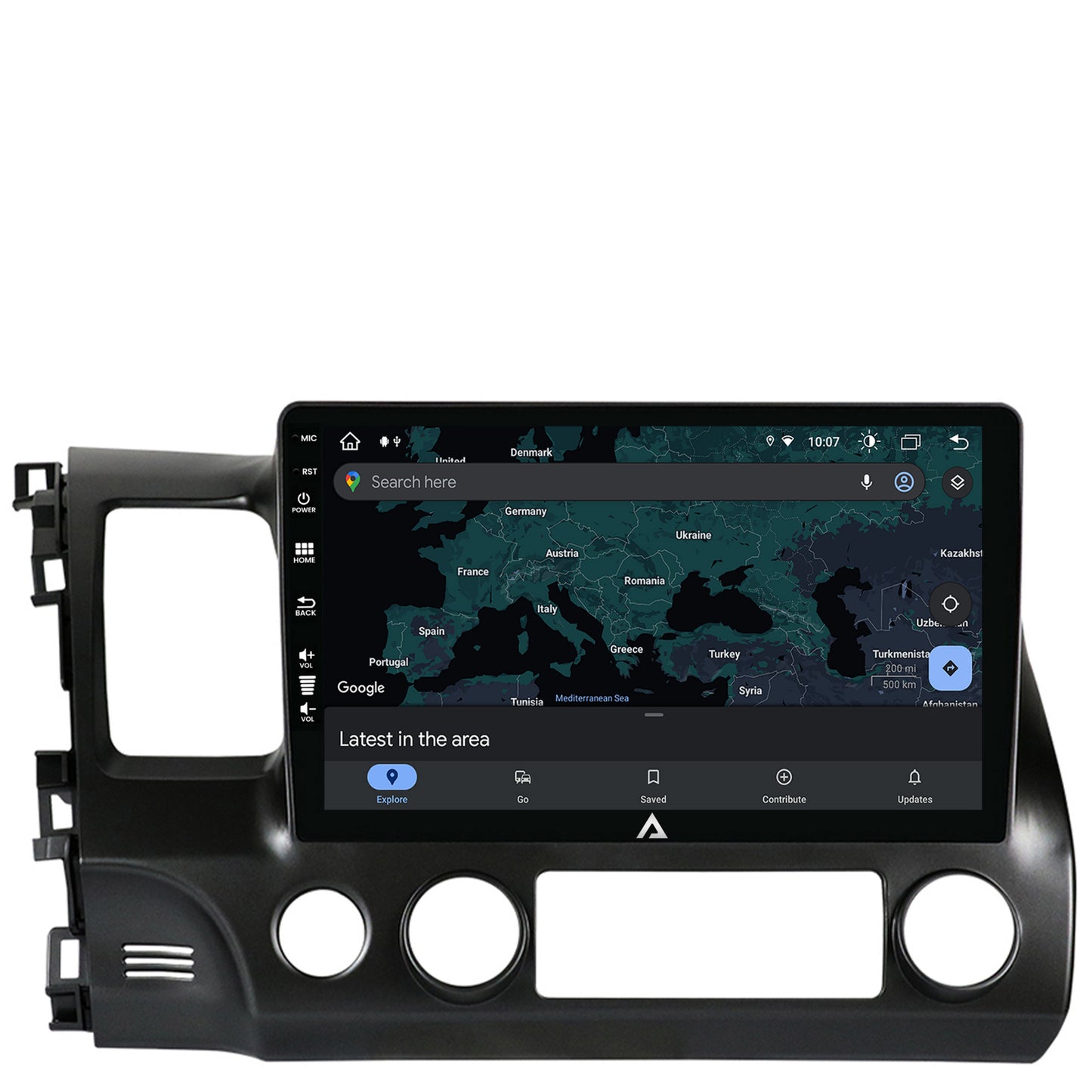 Navigatie Honda Civic (2005-2012), Android, Z-Octacore / 8GB RAM + 256GB ROM, 10.1 Inch - AD-BGZ10008+AD-BGRKIT008