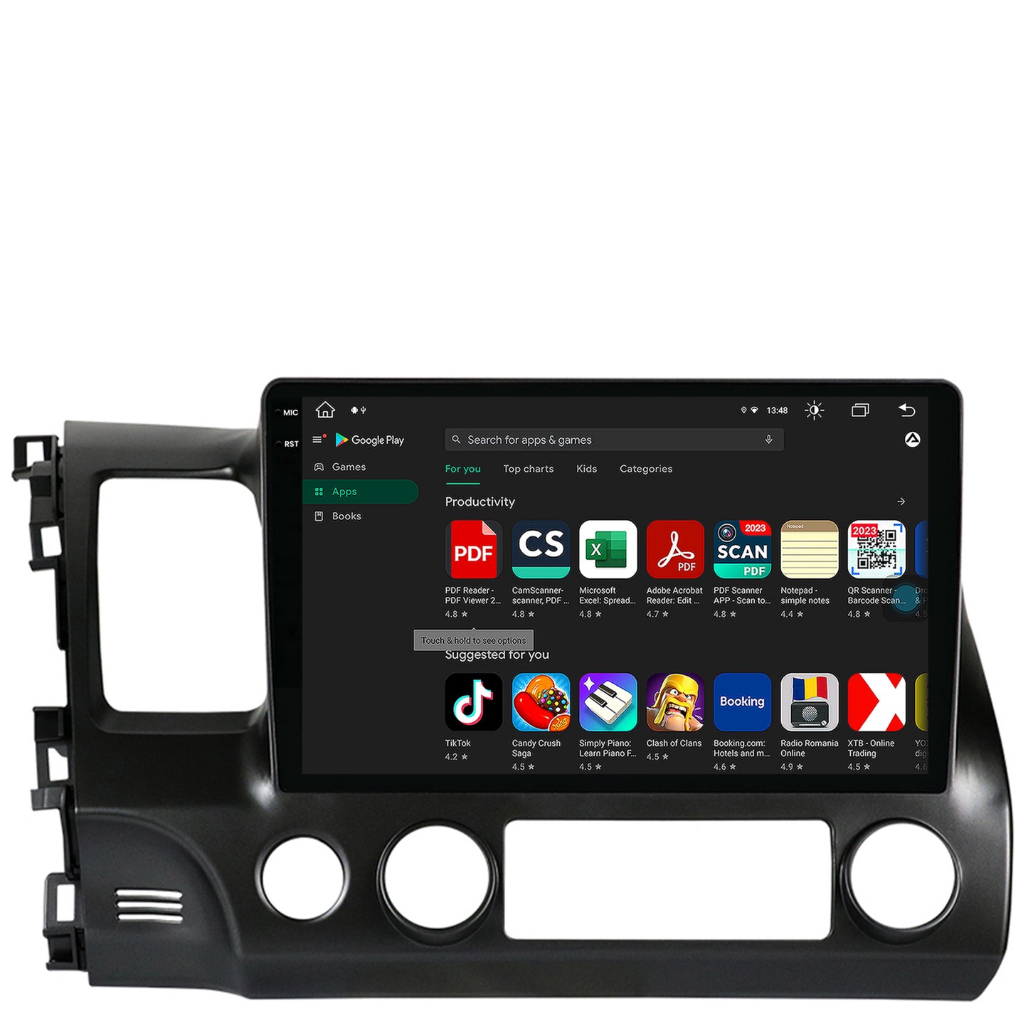 Navigatie Honda Civic (2005-2012), Android, V-Octacore / 4GB RAM + 64GB ROM, 10.36 Inch - AD-BGV10004+AD-BGRKIT008