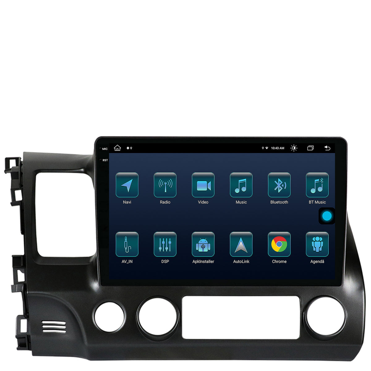 Navigatie Honda Civic (2005-2012), Android, X-Octacore / 8GB RAM + 256GB ROM, 10.36 Inch - AD-BGX10008+AD-BGRKIT008