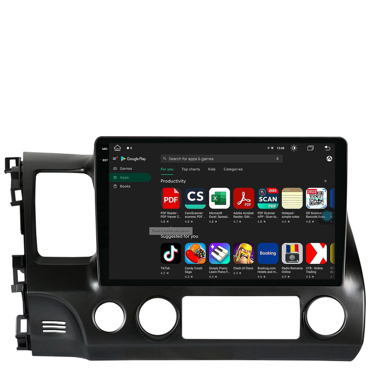 Navigatie Honda Civic (2005-2012), Android, X-Octacore / 8GB RAM + 256GB ROM, 10.36 Inch - AD-BGX10008+AD-BGRKIT008