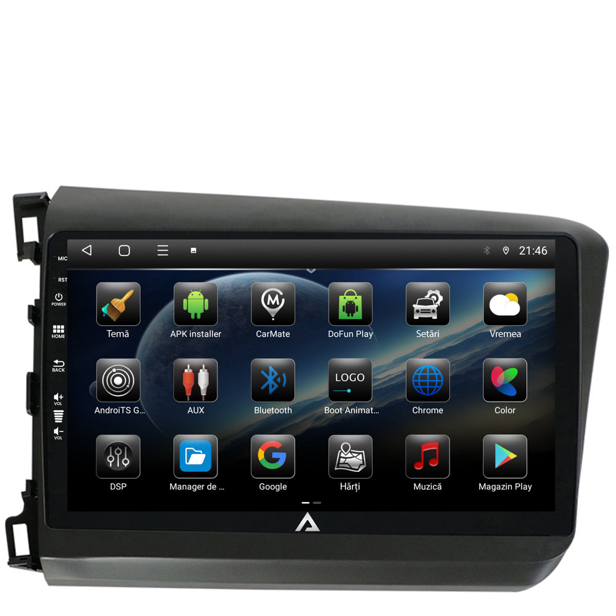 Navigatie Honda Civic (2012-2015), Android, E-Octacore / 2GB RAM + 32GB ROM, 9 Inch - AD-BGE9002+AD-BGRKIT007