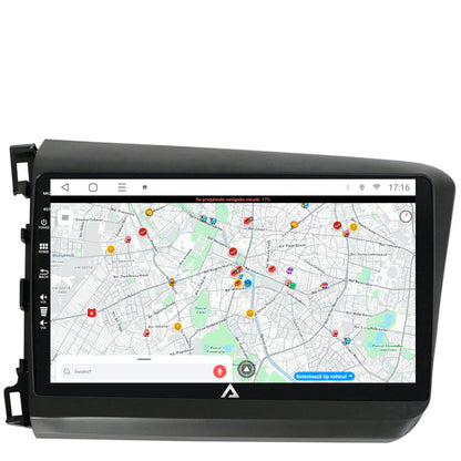 Navigatie Honda Civic (2012-2015), Android, P-Octacore / 2GB RAM + 32GB ROM, 9 Inch - AD-BGP9002+AD-BGRKIT007