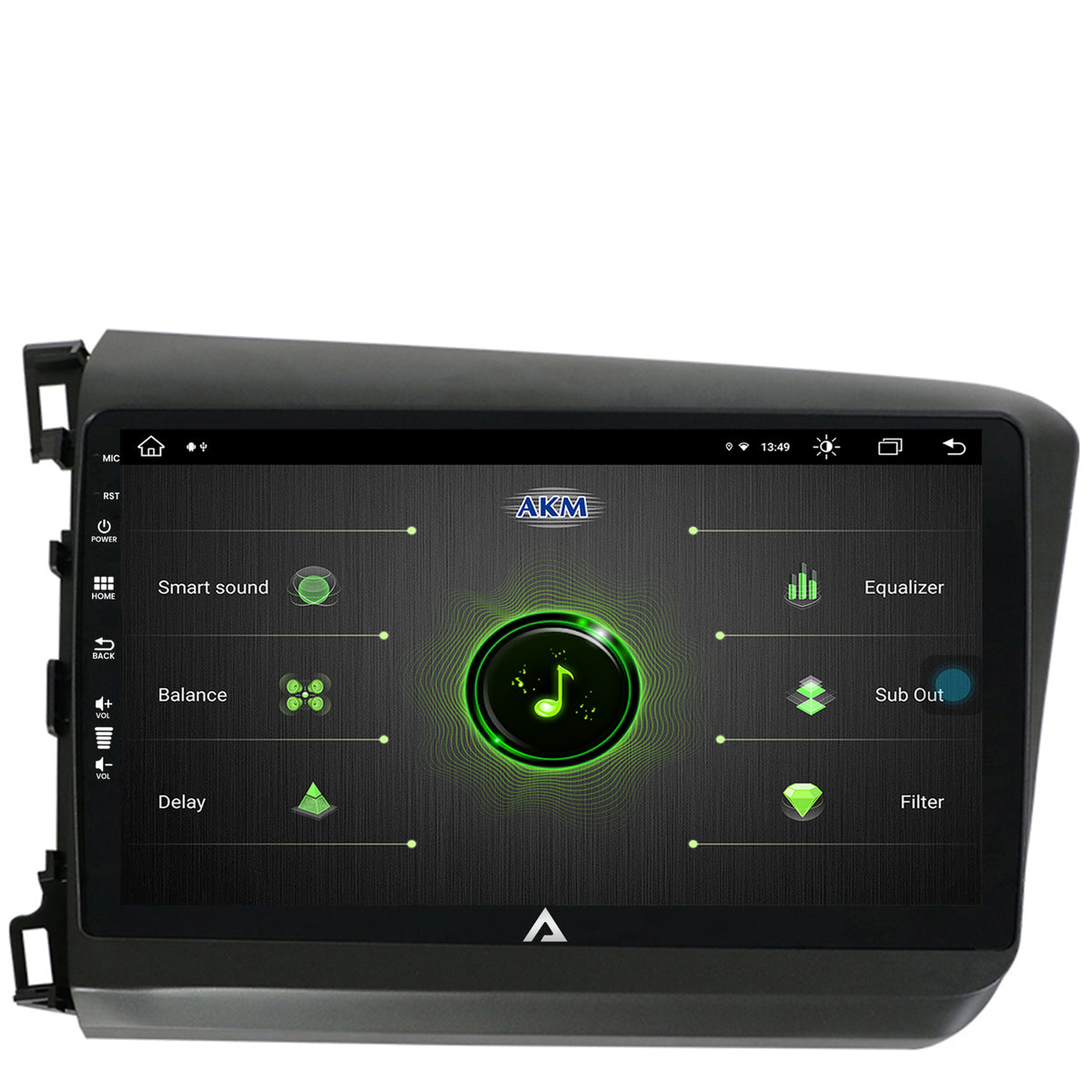 Navigatie Honda Civic (2012-2015), Android, Z-Octacore / 8GB RAM + 256GB ROM, 9 Inch - AD-BGZ9008+AD-BGRKIT007