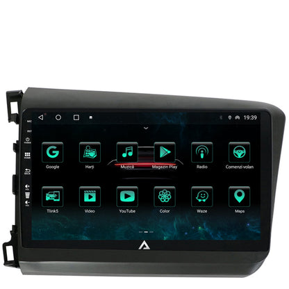 Navigatie Honda Civic (2012-2015), Android, A-Octacore / 4GB RAM + 64GB ROM, 9 Inch - AD-BGA9004+AD-BGRKIT007