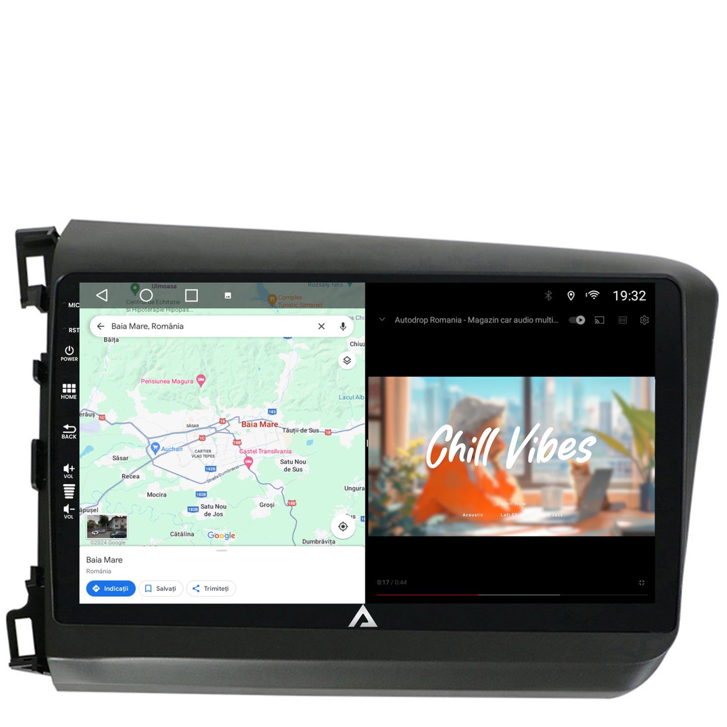 Navigatie Honda Civic (2012-2015), Android, A-Octacore / 4GB RAM + 64GB ROM, 9 Inch - AD-BGA9004+AD-BGRKIT007