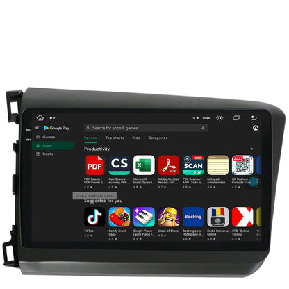Navigatie Honda Civic (2012-2015), Android, V-Octacore / 4GB RAM + 64GB ROM, 9.5 Inch - AD-BGV9004+AD-BGRKIT007
