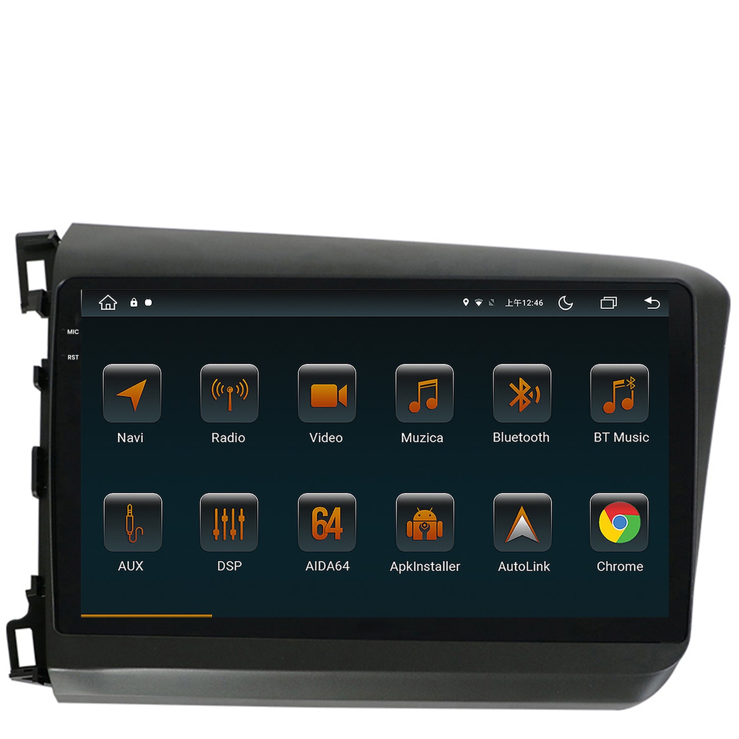 Navigatie Honda Civic (2012-2015), Android, V-Octacore / 4GB RAM + 64GB ROM, 9.5 Inch - AD-BGV9004+AD-BGRKIT007