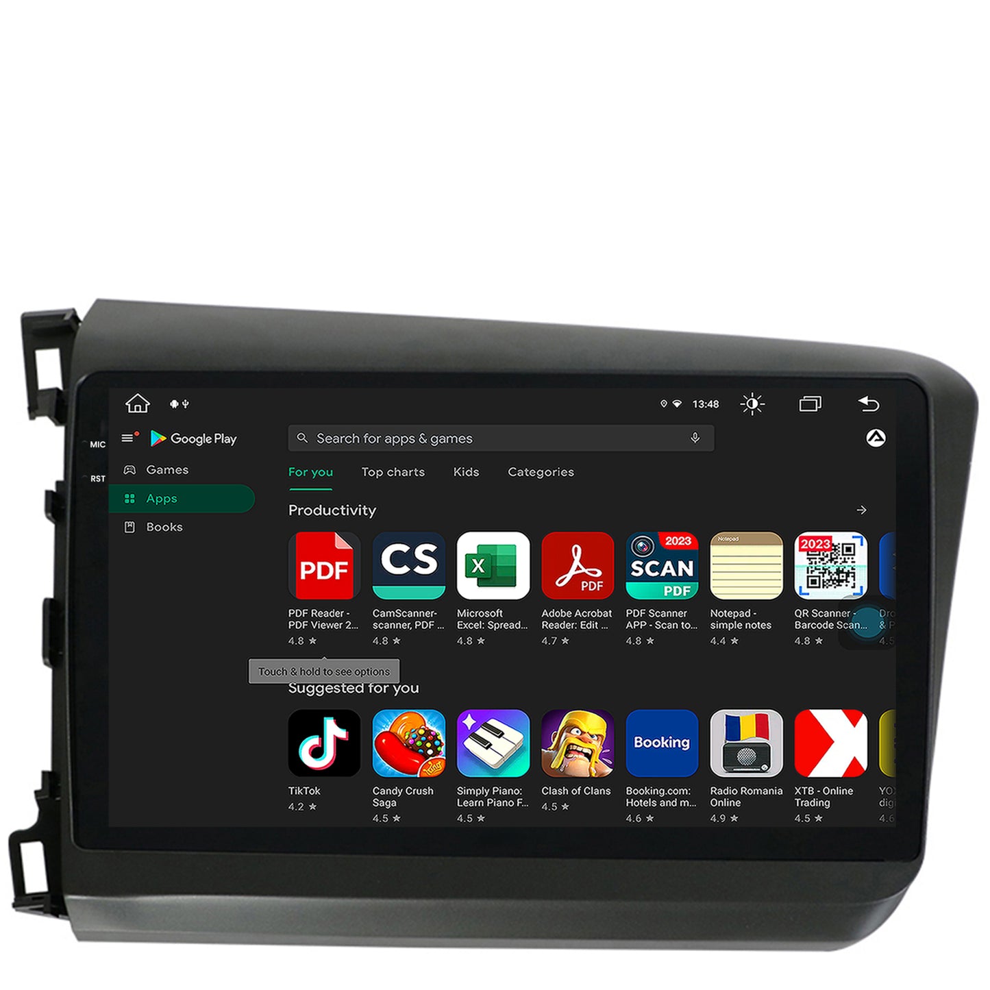 Navigatie Honda Civic (2012-2015), Android, X-Octacore / 8GB RAM + 256GB ROM, 9.5 Inch - AD-BGX9008+AD-BGRKIT007