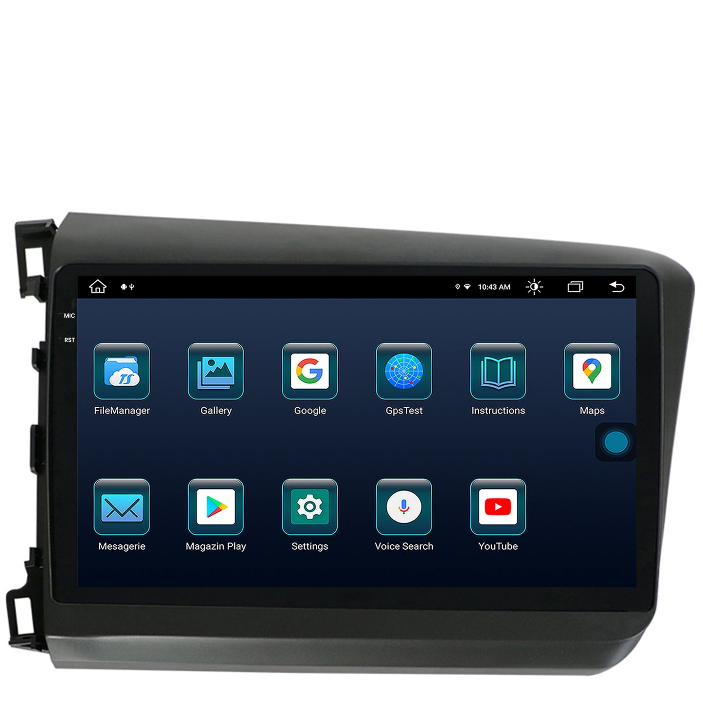 Navigatie Honda Civic (2012-2015), Android, X-Octacore / 8GB RAM + 256GB ROM, 9.5 Inch - AD-BGX9008+AD-BGRKIT007