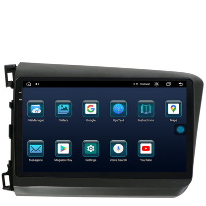 Navigatie Honda Civic (2012-2015), Android, X-Octacore / 8GB RAM + 256GB ROM, 9.5 Inch - AD-BGX9008+AD-BGRKIT007