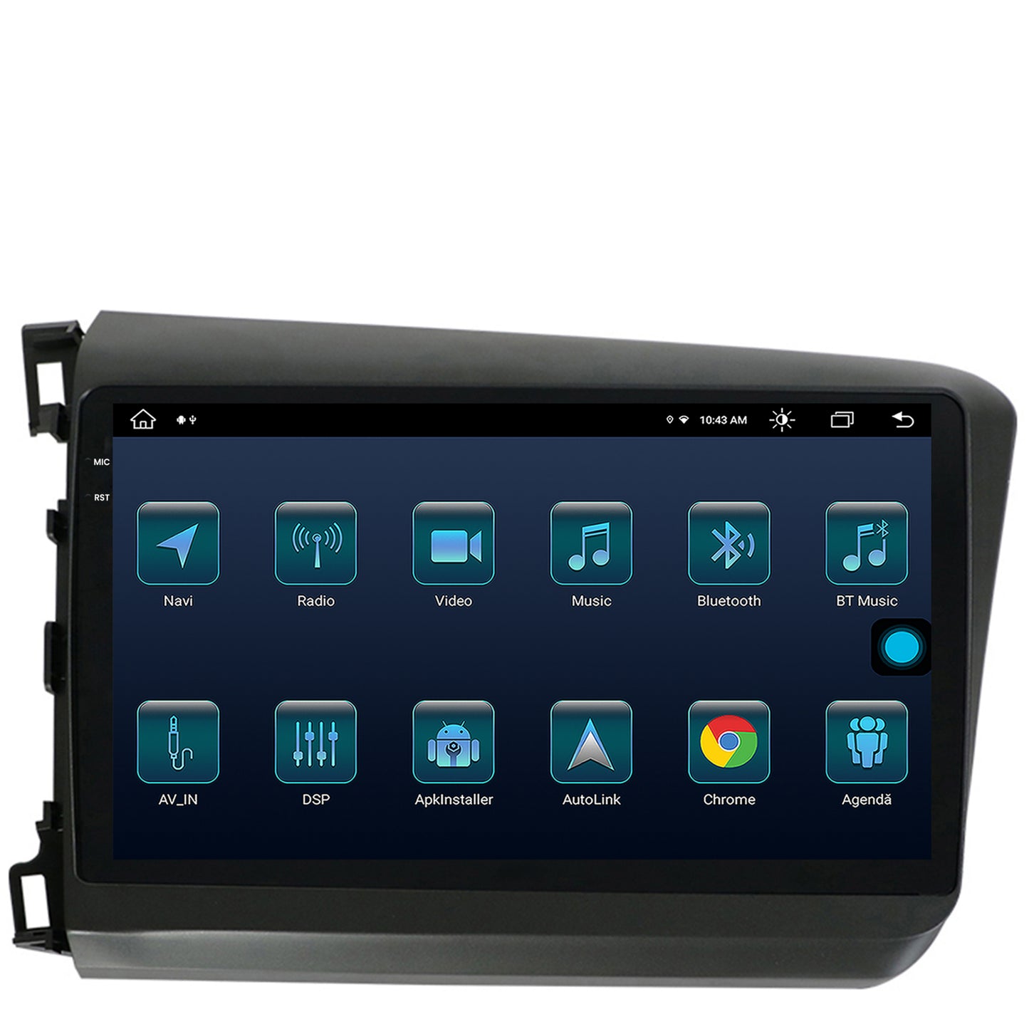 Navigatie Honda Civic (2012-2015), Android, X-Octacore / 8GB RAM + 256GB ROM, 9.5 Inch - AD-BGX9008+AD-BGRKIT007