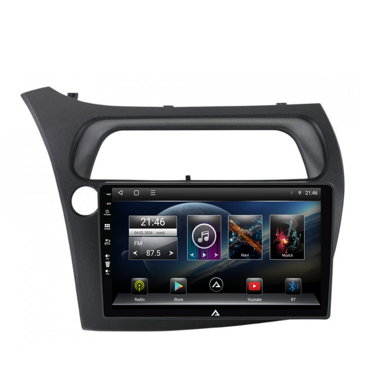 Navigatie Honda Civic Hatchback (2006-2011), Android, E-Octacore / 2GB RAM + 32GB ROM, 9 Inch - AD-BGE9002+AD-BGRKIT020