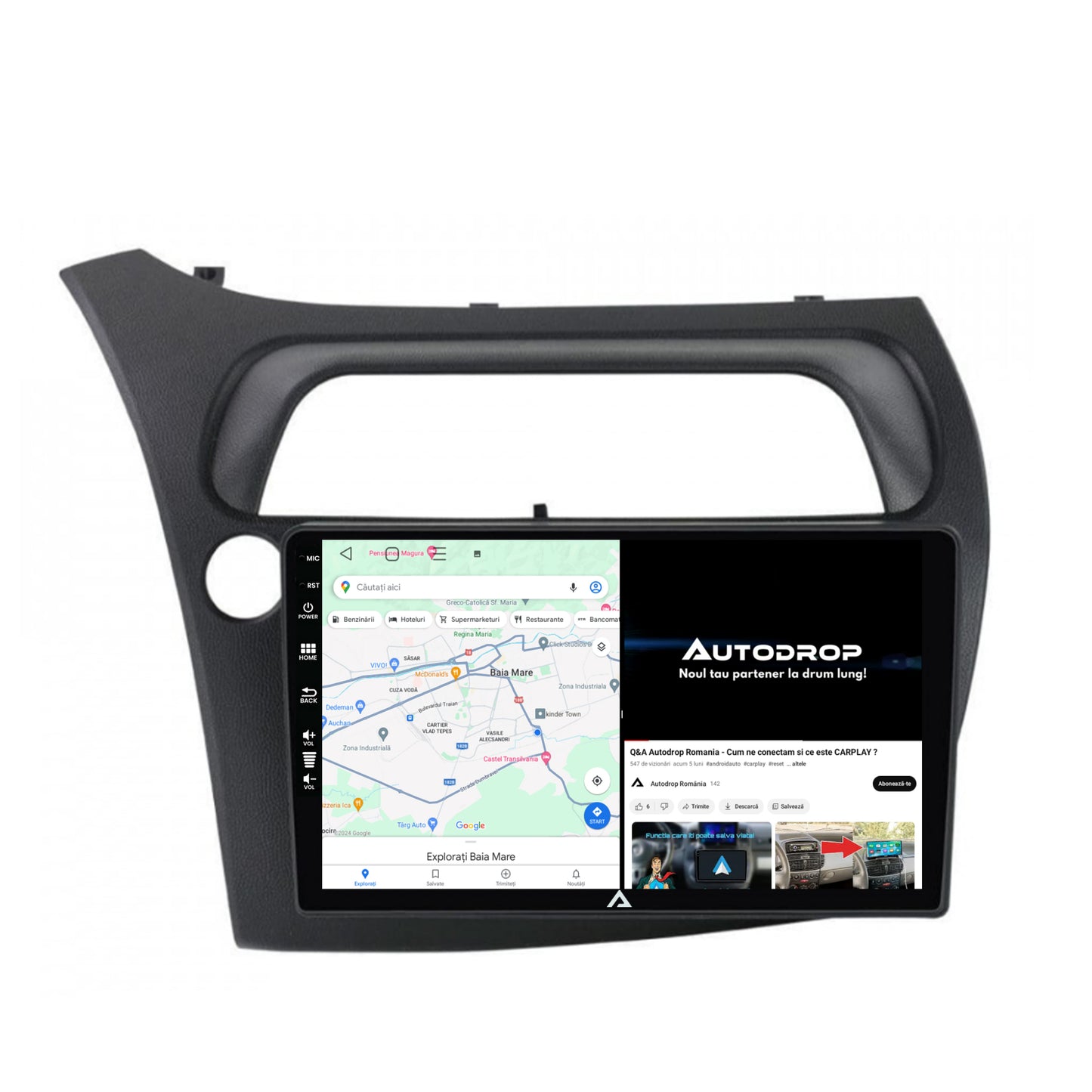 Navigatie Honda Civic Hatchback (2006-2011), Android, P-Octacore / 2GB RAM + 32GB ROM, 9 Inch - AD-BGP9002+AD-BGRKIT020
