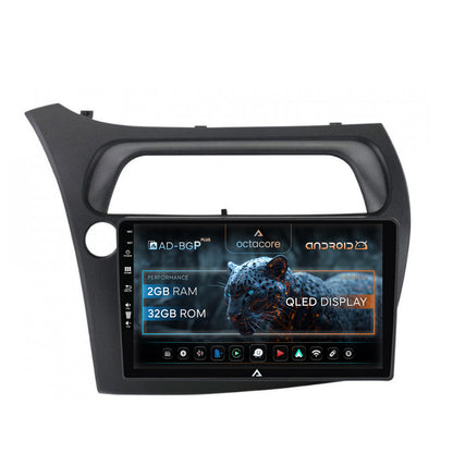Navigatie Honda Civic Hatchback (2006-2011), Android, P-Octacore / 2GB RAM + 32GB ROM, 9 Inch - AD-BGP9002+AD-BGRKIT020