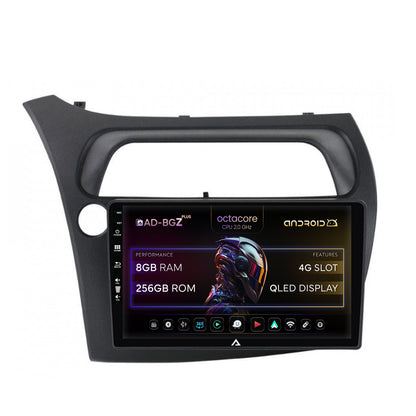Navigatie Honda Civic Hatchback (2006-2011), Android, Z-Octacore / 8GB RAM + 256GB ROM, 9 Inch - AD-BGZ9008+AD-BGRKIT020