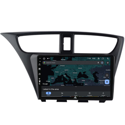 Navigatie Honda Civic Hatchback (2012-2015), Android, Z-Octacore / 8GB RAM + 256GB ROM, 9 Inch - AD-BGZ9008+AD-BGRKIT019