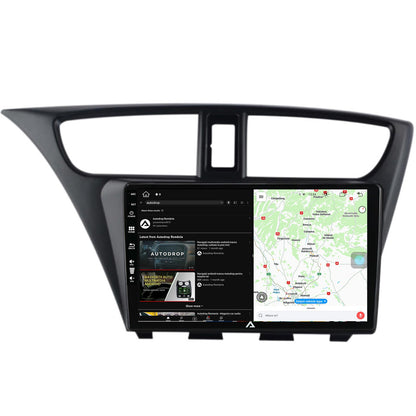 Navigatie Honda Civic Hatchback (2012-2015), Android, Z-Octacore / 8GB RAM + 256GB ROM, 9 Inch - AD-BGZ9008+AD-BGRKIT019