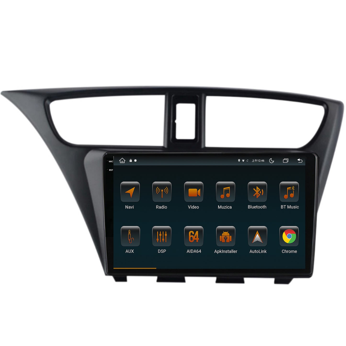 Navigatie Honda Civic Hatchback (2012-2015), Android, V-Octacore / 4GB RAM + 64GB ROM, 9.5 Inch - AD-BGV9004+AD-BGRKIT019
