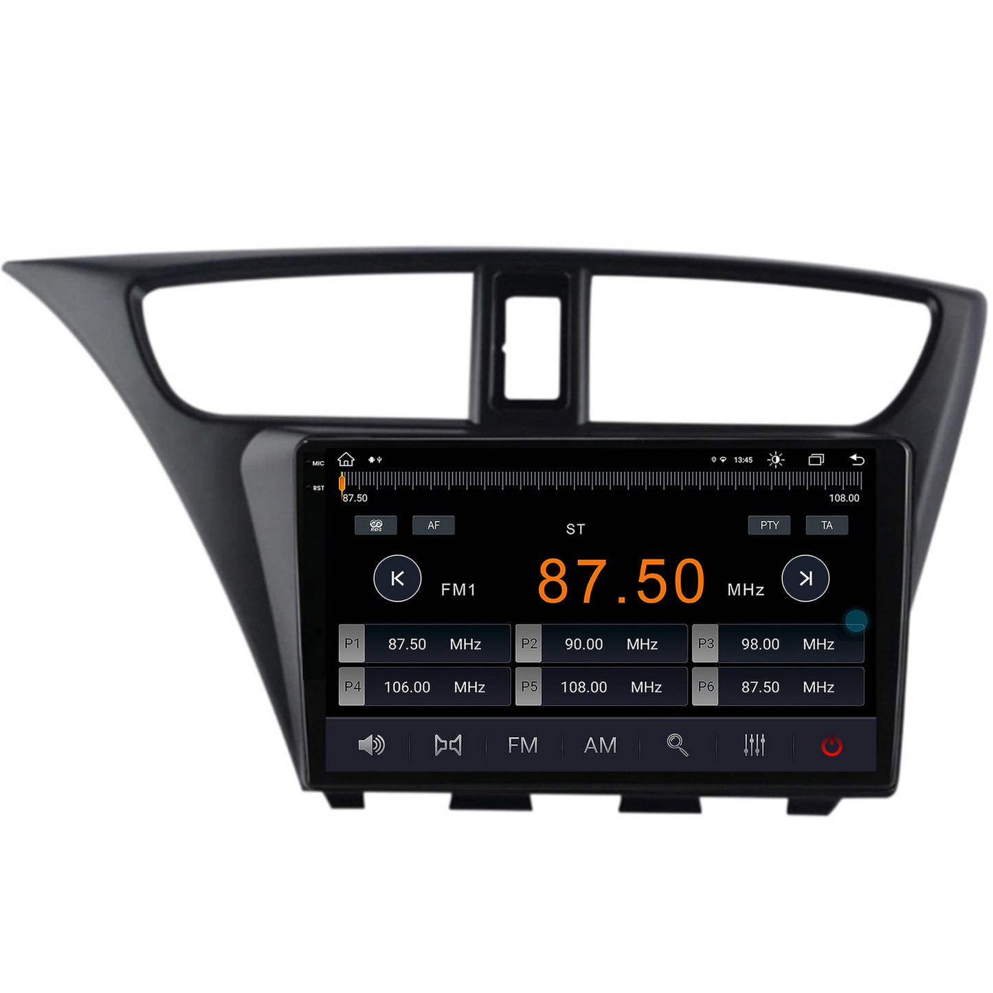 Navigatie Honda Civic Hatchback (2012-2015), Android, X-Octacore / 8GB RAM + 256GB ROM, 9.5 Inch - AD-BGX9008+AD-BGRKIT019