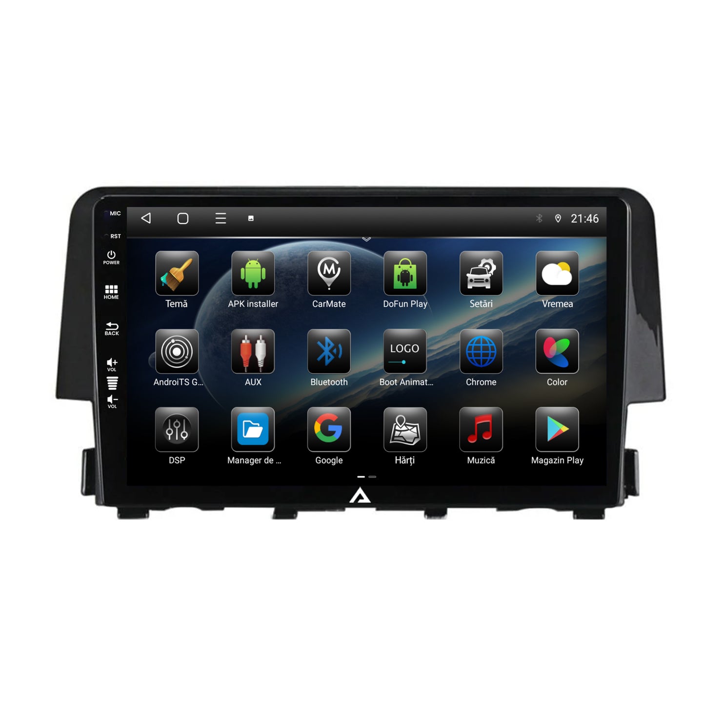 Navigatie Honda Civic X / Sedan (2015-2021), Android, E-Octacore / 2GB RAM + 32GB ROM, 9 Inch - AD-BGE9002+AD-BGRKIT004