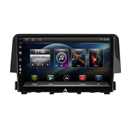 Navigatie Honda Civic X / Sedan (2015-2021), Android, E-Octacore / 2GB RAM + 32GB ROM, 9 Inch - AD-BGE9002+AD-BGRKIT004