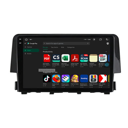 Navigatie Honda Civic X / Sedan (2015-2021), Android, V-Octacore / 4GB RAM + 64GB ROM, 9.5 Inch - AD-BGV9004+AD-BGRKIT004
