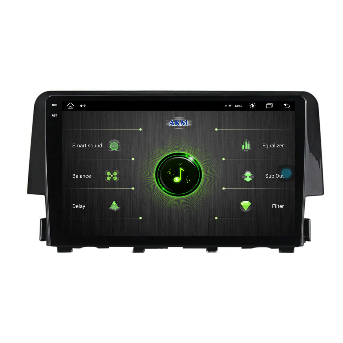 Navigatie Honda Civic X / Sedan (2015-2021), Android, V-Octacore / 4GB RAM + 64GB ROM, 9.5 Inch - AD-BGV9004+AD-BGRKIT004