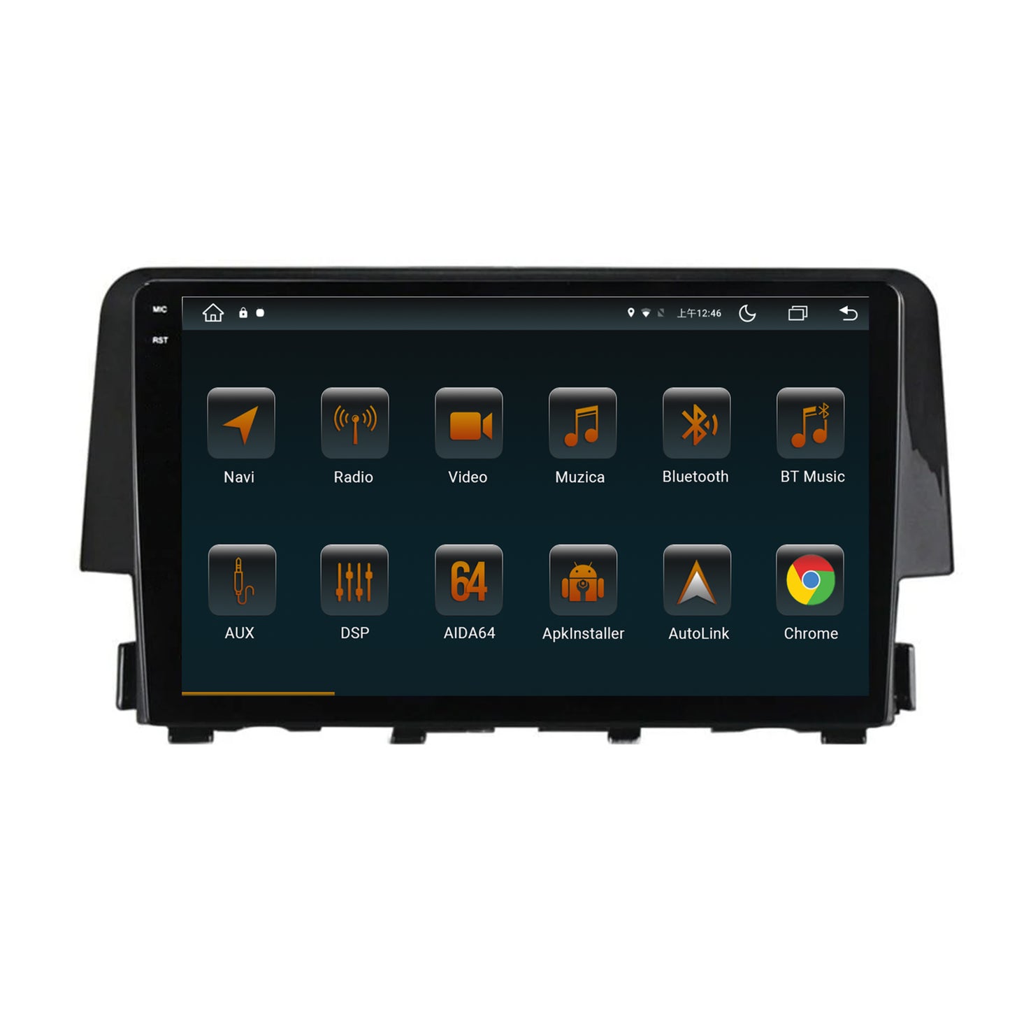 Navigatie Honda Civic X / Sedan (2015-2021), Android, V-Octacore / 4GB RAM + 64GB ROM, 9.5 Inch - AD-BGV9004+AD-BGRKIT004
