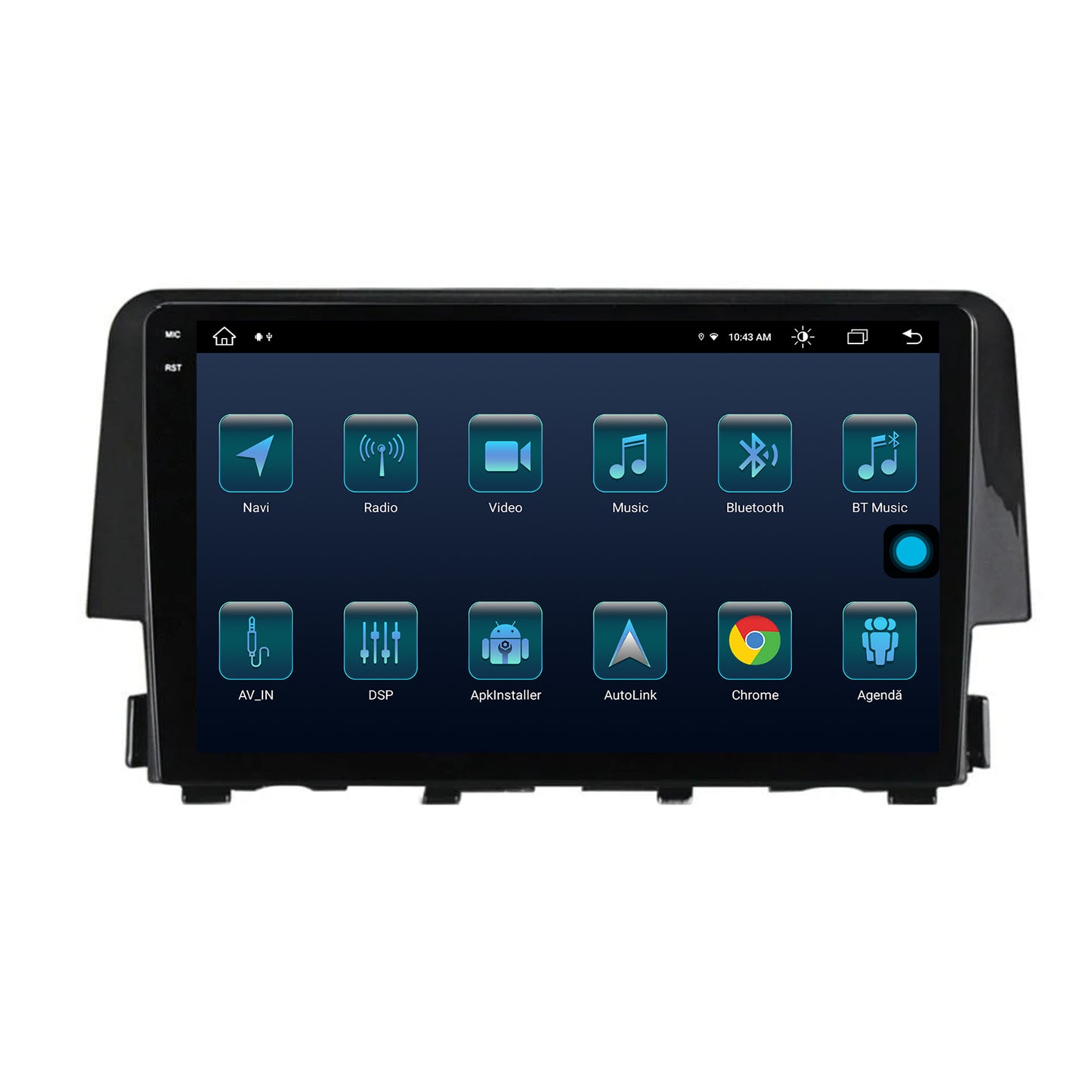 Navigatie Honda Civic X / Sedan (2015-2021), Android, X-Octacore / 8GB RAM + 256GB ROM, 9.5 Inch - AD-BGX9008+AD-BGRKIT004