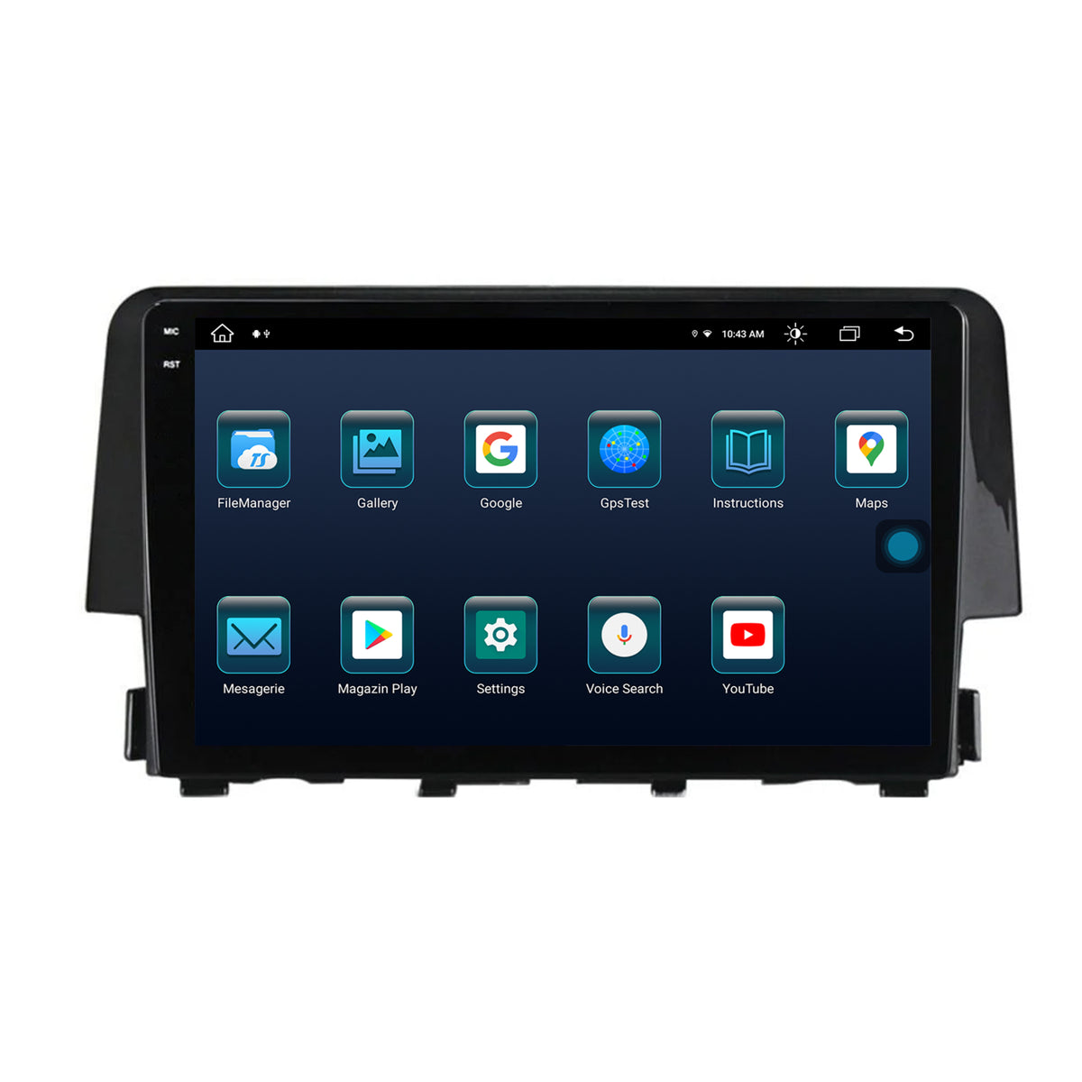 Navigatie Honda Civic X / Sedan (2015-2021), Android, X-Octacore / 8GB RAM + 256GB ROM, 9.5 Inch - AD-BGX9008+AD-BGRKIT004
