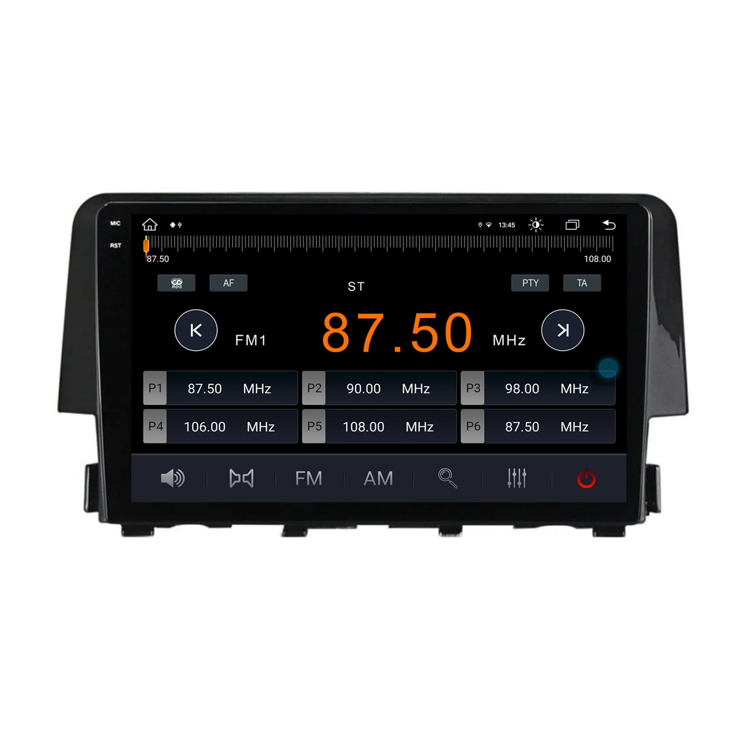 Navigatie Honda Civic X / Sedan (2015-2021), Android, X-Octacore / 8GB RAM + 256GB ROM, 9.5 Inch - AD-BGX9008+AD-BGRKIT004