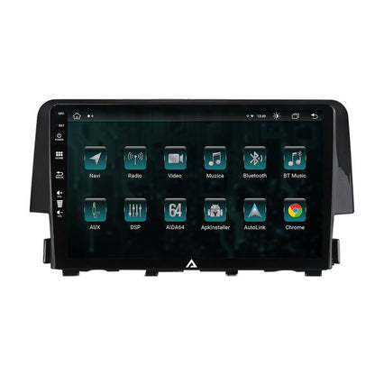 Navigatie Honda Civic X / Sedan (2015-2021), Android, Z-Octacore / 8GB RAM + 256GB ROM, 9 Inch - AD-BGZ9008+AD-BGRKIT004