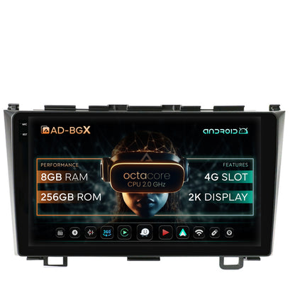 Navigatie Honda CRV (2006-2012), Android, X-Octacore / 8GB RAM + 256GB ROM, 9.5 Inch - AD-BGX9008+AD-BGRKIT006