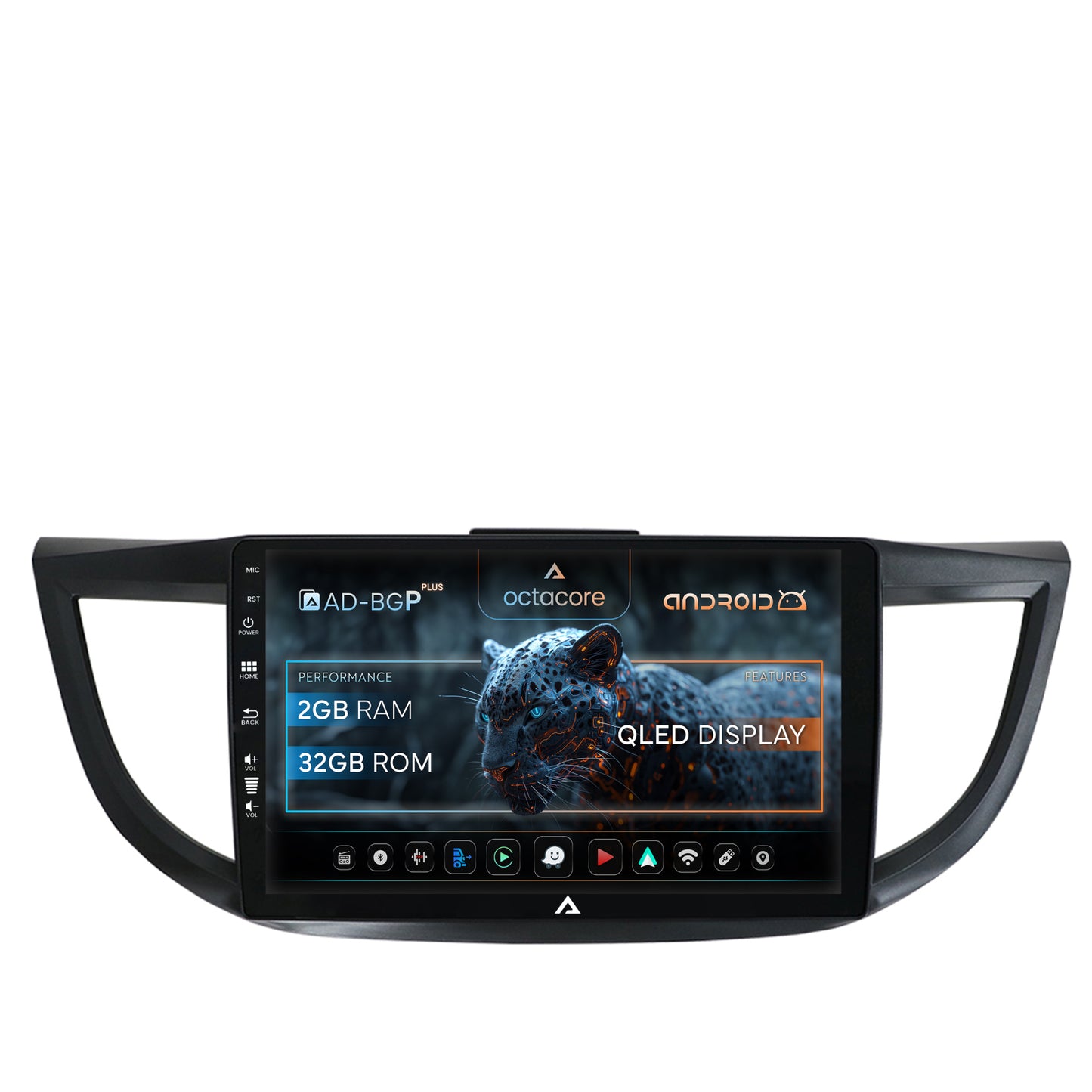 Navigatie Honda CRV (2011-2016), Android, P-Octacore / 2GB RAM + 32GB ROM, 10.1 Inch - AD-BGP10002+AD-BGRKIT003