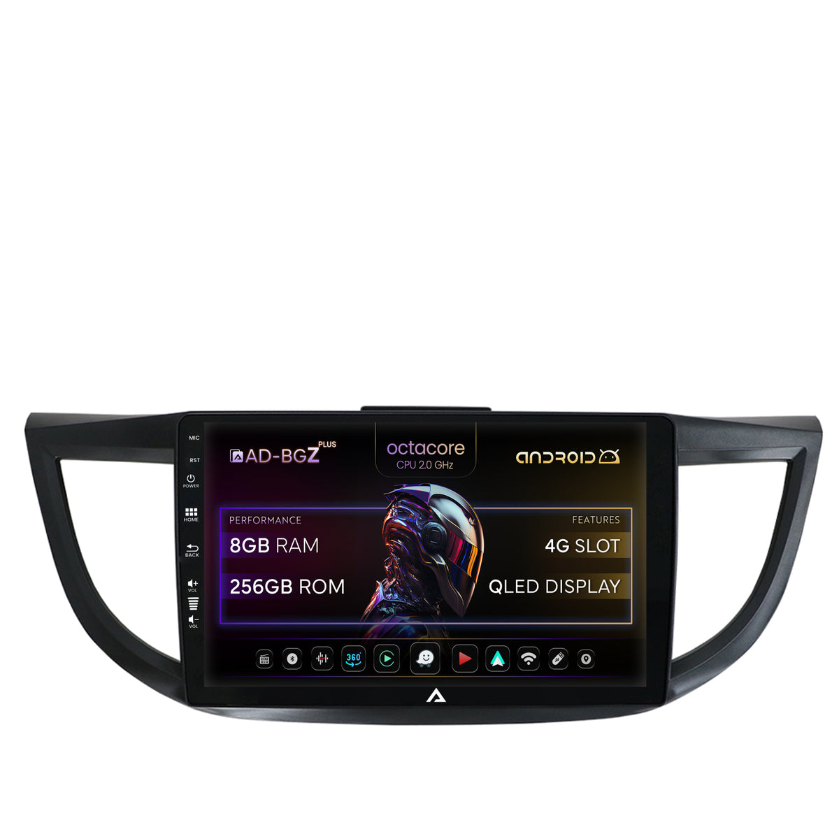 Navigatie Honda CRV (2011-2016), Android, Z-Octacore / 8GB RAM + 256GB ROM, 9 Inch - AD-BGZ9008+AD-BGRKIT003