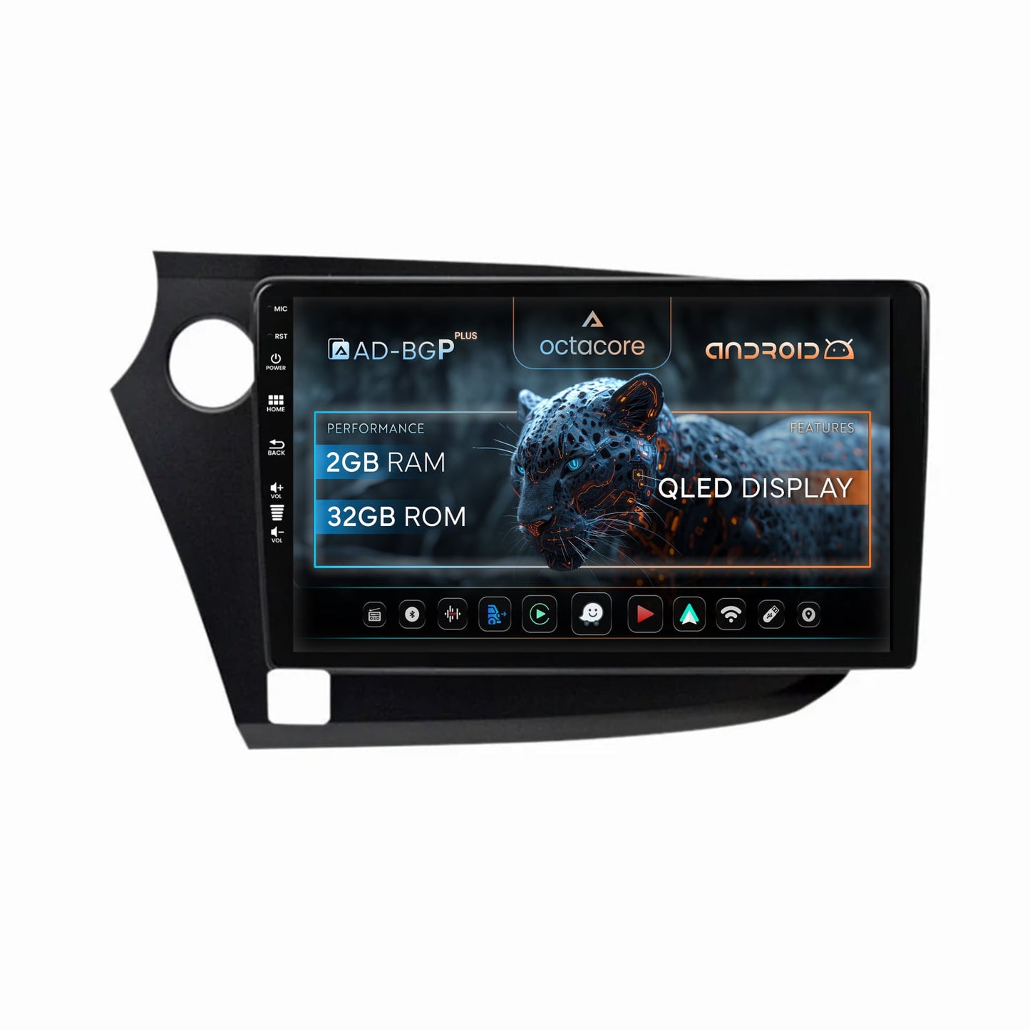 Navigatie Honda Insight (2009-2014), Android, P-Octacore / 2GB RAM + 32GB ROM, 9 Inch - AD-BGP9002+AD-BGRKIT009