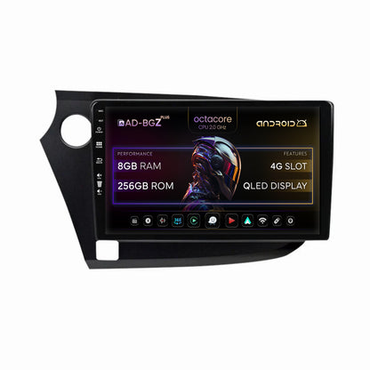 Navigatie Honda Insight (2009-2014), Android, Z-Octacore / 8GB RAM + 256GB ROM, 9 Inch - AD-BGZ9008+AD-BGRKIT009