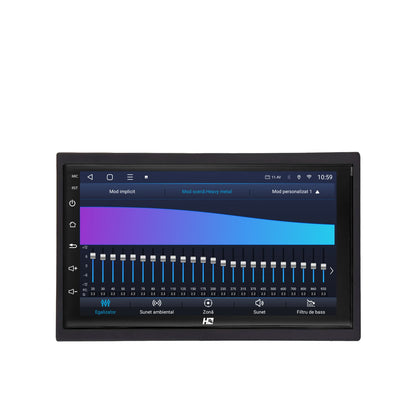 Navigatie HUB64 2DIN Universal, 4GB RAM, Android, Octacore, Slot Sim 4G, DSP, GPS, Wi-FI, Carplay, Android Auto, USB, Bluetooth, Waze, Touchscreen, 7 inch
