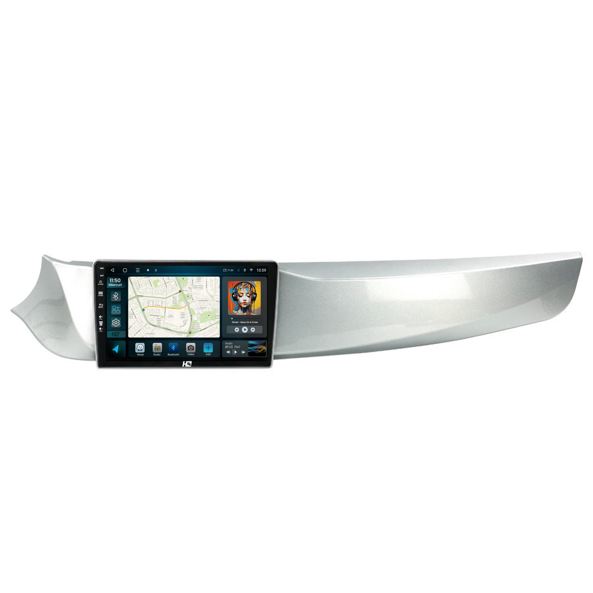 Navigatie HUB64 Alfa Romeo Giulietta (2010-2014), 4GB RAM, Android, GPS, Wi-FI, Carplay, Android Auto, USB, Bluetooth, Radio, Waze, Touchscreen, 9 inch