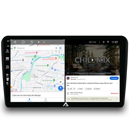 Navigatie HUB64 Audi A3, 6GB RAM, Android, Octacore, Slot Sim 4G, DSP, GPS, Wi-FI, Carplay, Android Auto, USB, Bluetooth, Waze, Touchscreen, 9 Inch