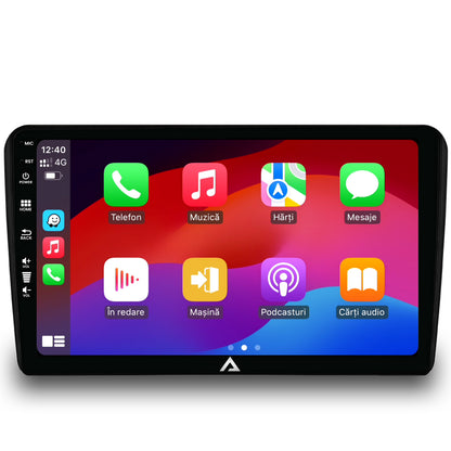 Navigatie HUB64 Audi A3, 6GB RAM, Android, Octacore, Slot Sim 4G, DSP, GPS, Wi-FI, Carplay, Android Auto, USB, Bluetooth, Waze, Touchscreen, 9 Inch