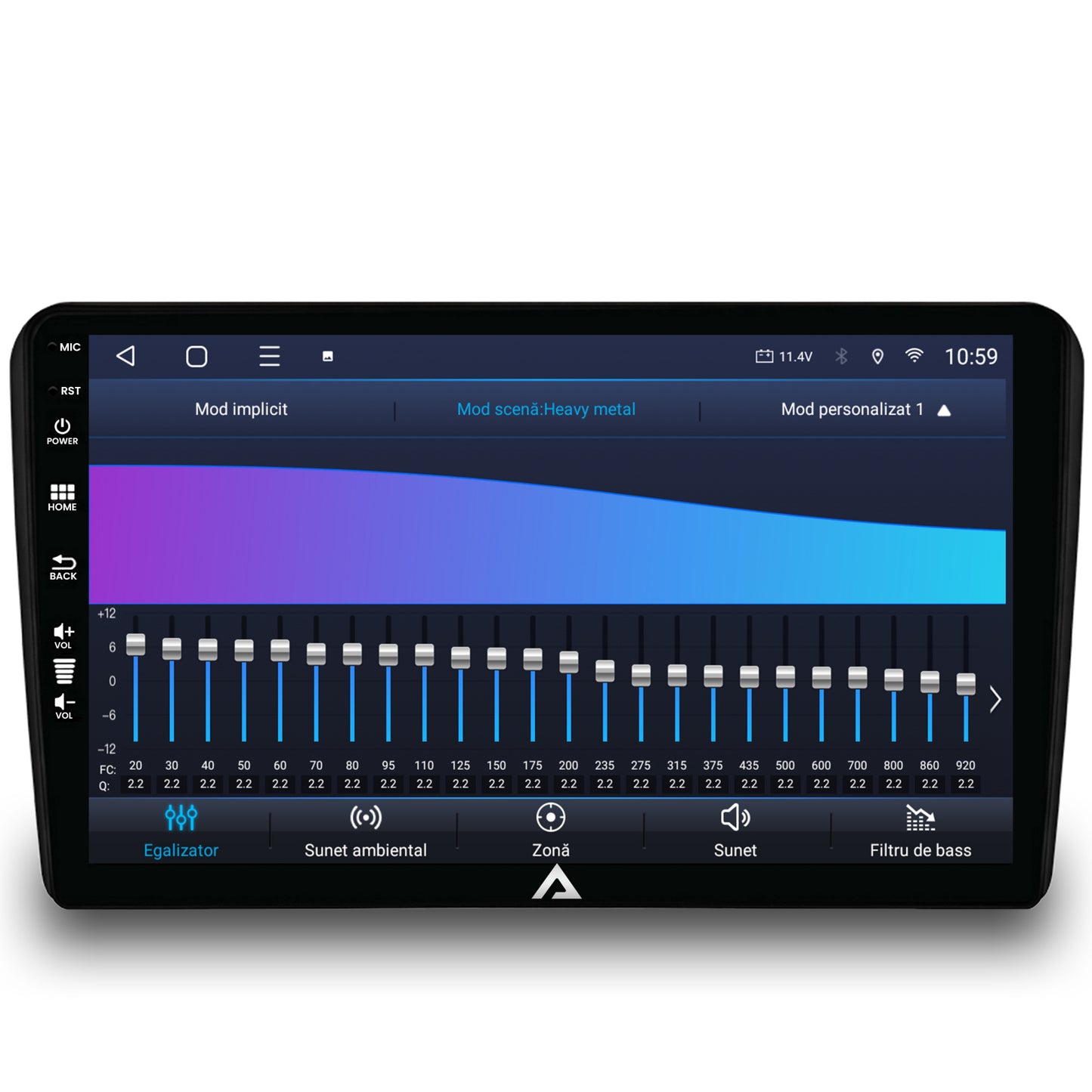 Navigatie HUB64 Audi A3, 6GB RAM, Android, Octacore, Slot Sim 4G, DSP, GPS, Wi-FI, Carplay, Android Auto, USB, Bluetooth, Waze, Touchscreen, 9 Inch