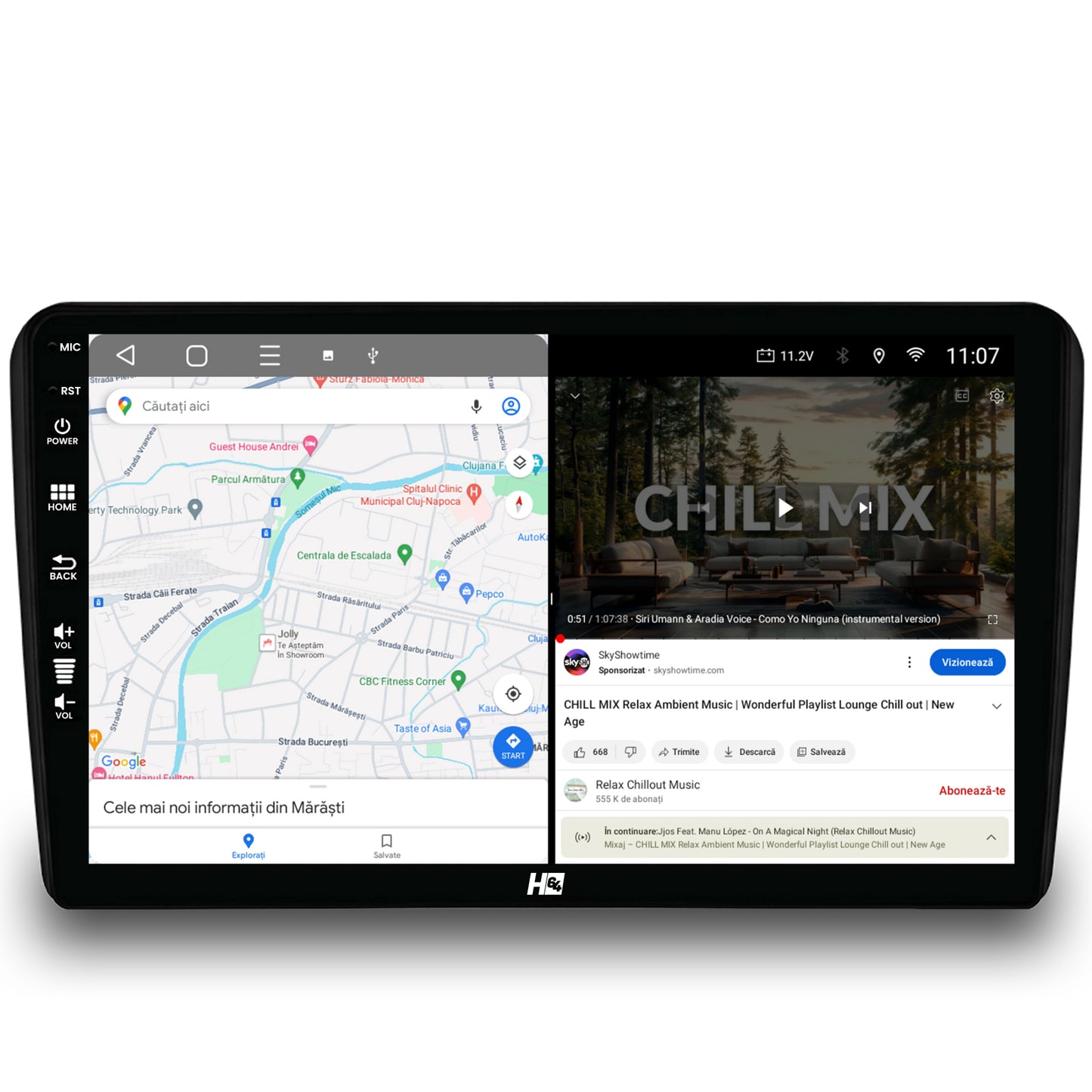 Navigatie HUB64 Audi A3/ S3/ RS3, 8GB RAM, Android, Octacore, Slot Sim 4G, DSP, GPS, Wi-FI, Carplay, Android Auto, USB, Bluetooth, Waze, Touchscreen, 9 Inch
