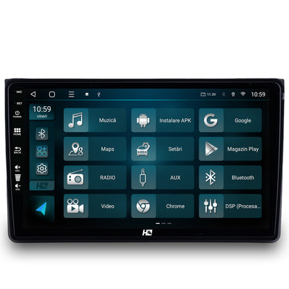 Navigatie HUB64 Audi A4(B6/B7) / Seat Exeo, 2GB RAM, Android, GPS, Wi-FI, Carplay, Android Auto, USB, Bluetooth, Radio, Waze, Touchscreen, 9 inch