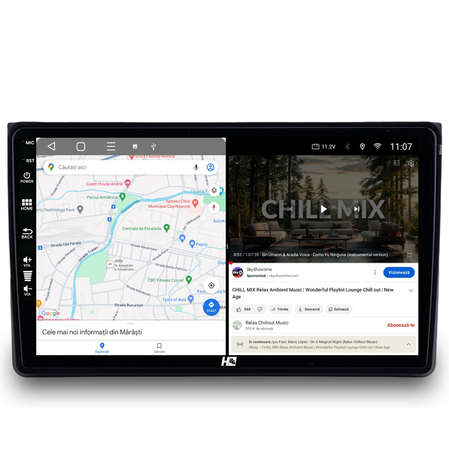 Navigatie HUB64 Audi A4(B6/B7) / SEAT EXEO, 6GB RAM, Android, Octacore, Slot Sim 4G, DSP, GPS, Wi-FI, Carplay, Android Auto, USB, Bluetooth, Waze, Touchscreen, 9 Inch