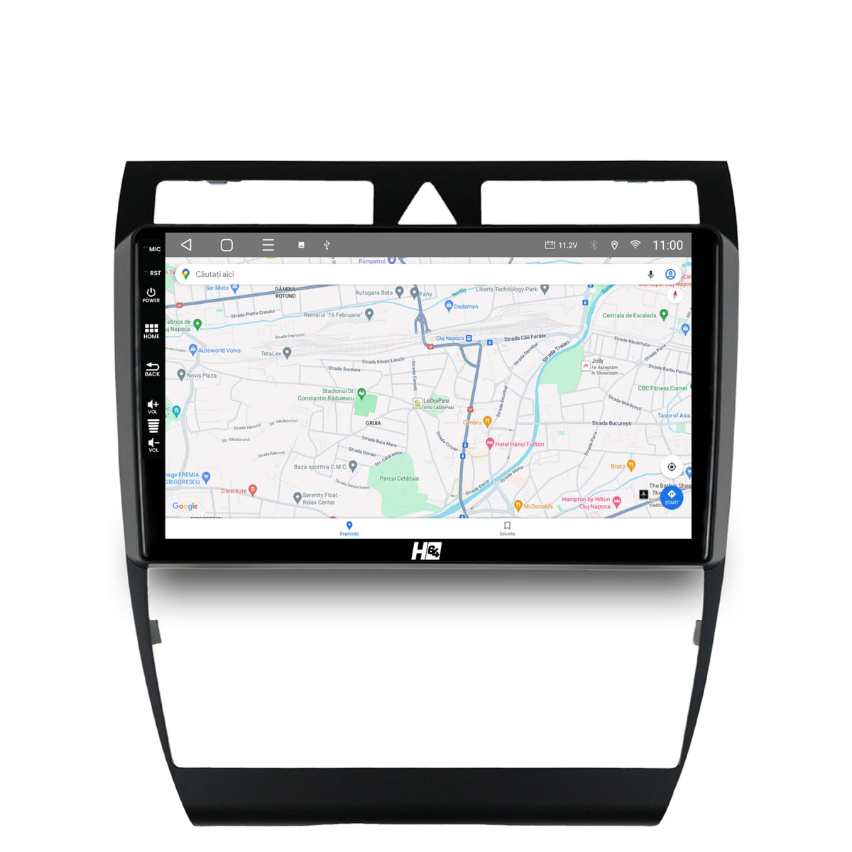 Navigatie HUB64 Audi A6 (1999-2004), 2GB RAM, Android, GPS, Wi-FI, Carplay, Android Auto, USB, Bluetooth, Radio, Waze, Touchscreen, 9 inch