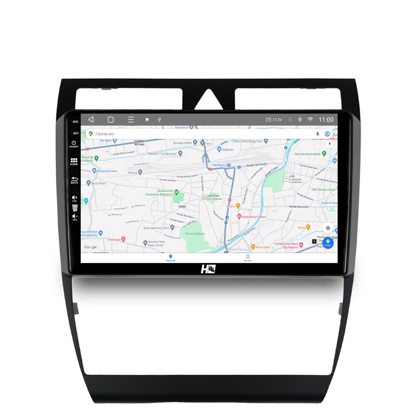 Navigatie HUB64 Audi A6 (1999-2004), 4GB RAM, Android, Quadcore, DSP, GPS, Wi-FI, Carplay, Android Auto, USB, Bluetooth, Waze, Touchscreen, 9 inch
