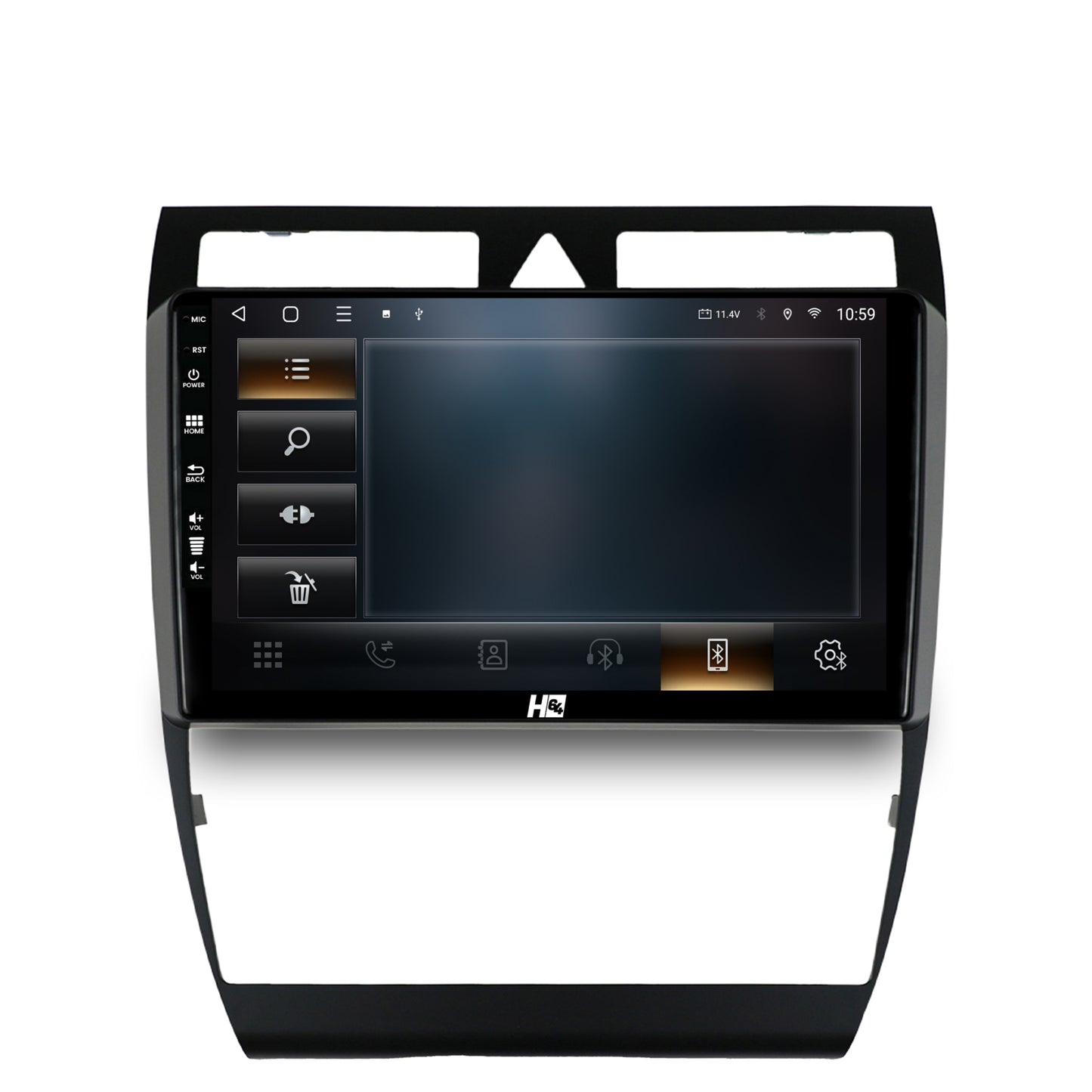 Navigatie HUB64 Audi A6 (1999-2004), 4GB RAM, Android, Quadcore, DSP, GPS, Wi-FI, Carplay, Android Auto, USB, Bluetooth, Waze, Touchscreen, 9 inch
