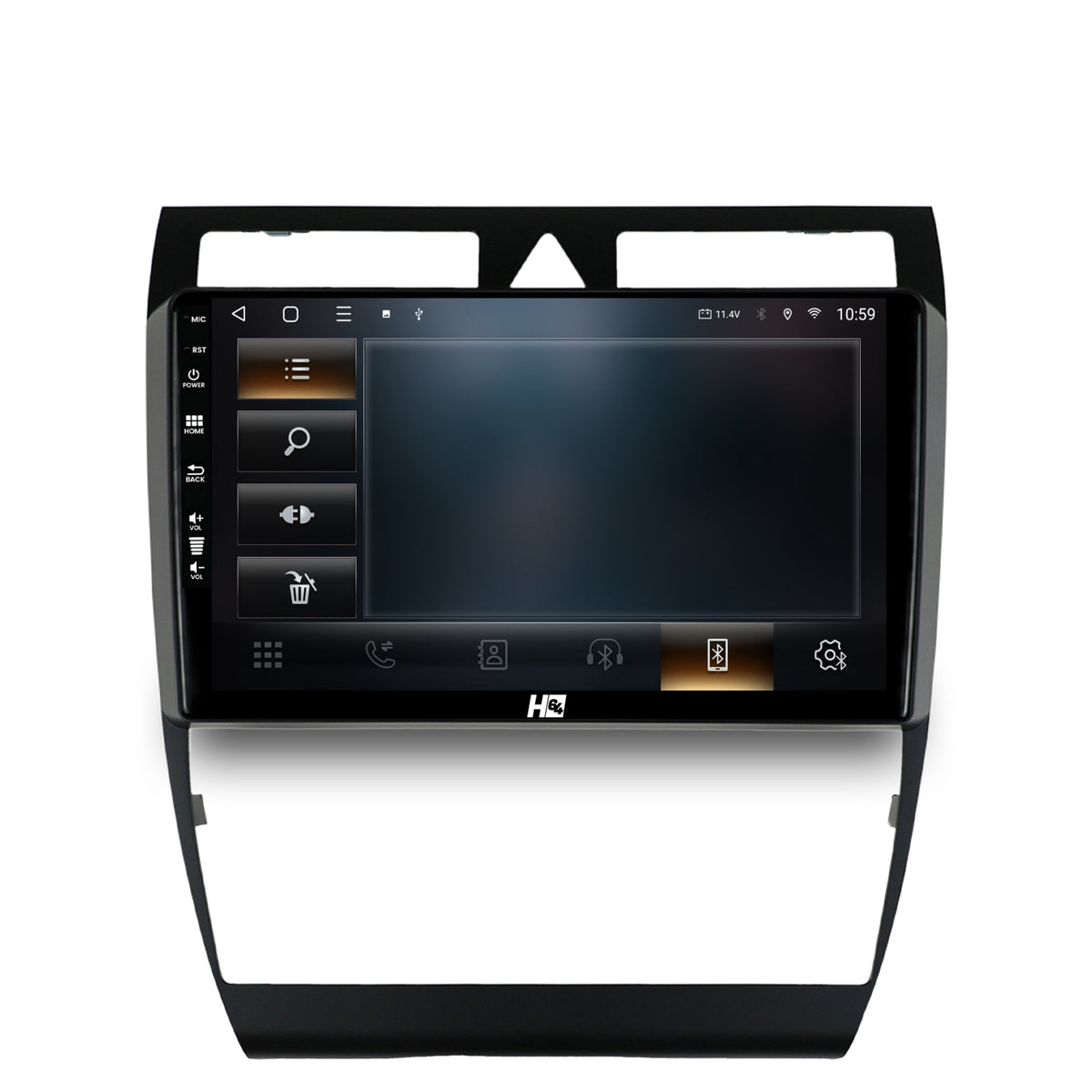 Navigatie HUB64 Audi A6 (1999-2004), 4GB RAM, Android, Quadcore, DSP, GPS, Wi-FI, Carplay, Android Auto, USB, Bluetooth, Waze, Touchscreen, 9 inch