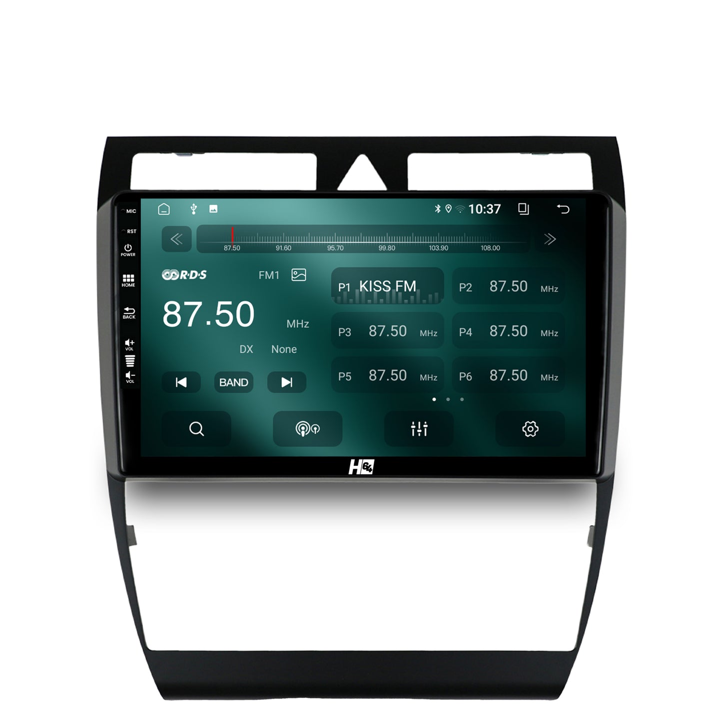 Navigatie HUB64 Audi A6 (1999-2004), 2GB RAM, Android, GPS, Wi-FI, Carplay, Android Auto, USB, Bluetooth, Radio, Waze, Touchscreen, 9 inch